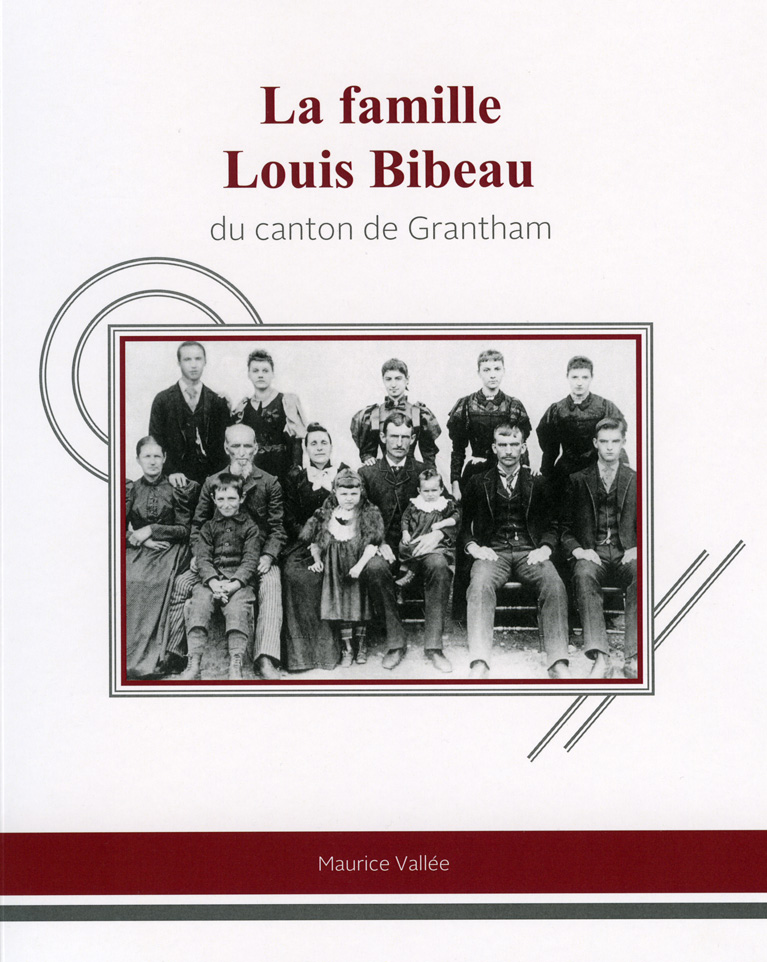 Page couverture du livre sur la famille Louis Bibeau